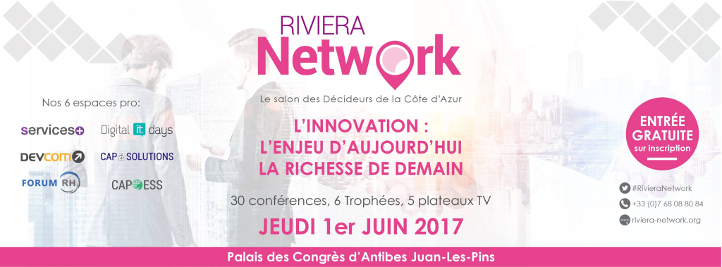 Skynet sera présente au salon Riviera Network le 1er juin à Antibes